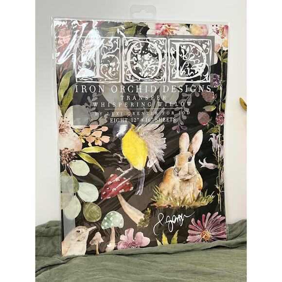 Whispering Willow - IOD Transfer Pad - Eight 12"x16" Sheets - Brand New - Picture 1 of 2